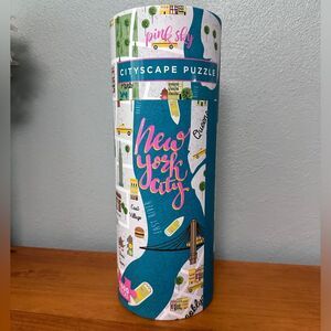 Pink Sky Cityscape New York City 1000 piece puzzle. Sealed Puzzle